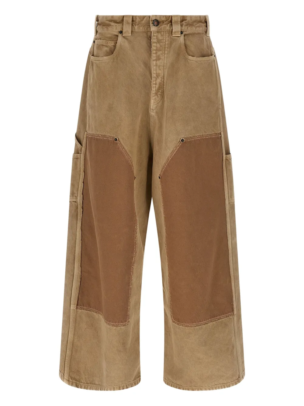 

Джинсы с заплатками BALENCIAGA, коричневый