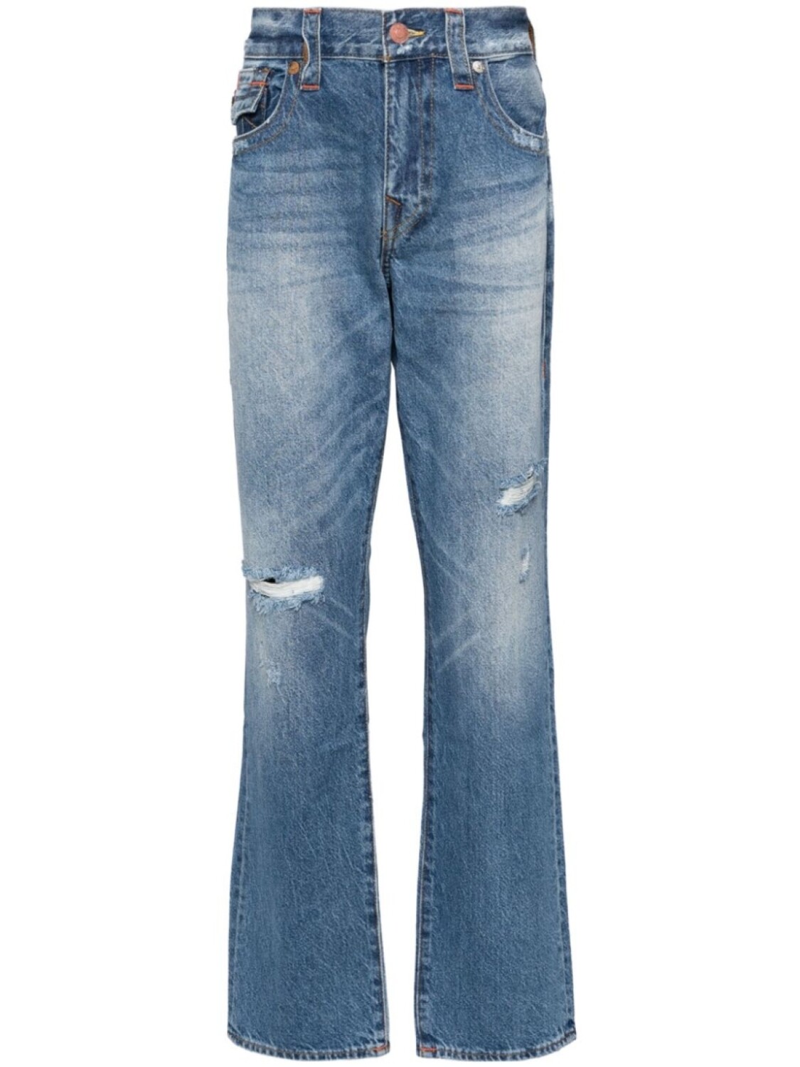 

True Religion джинсы рики стежок, синий