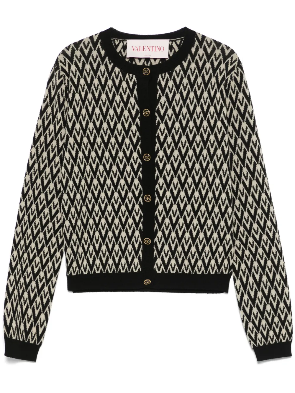 

Жаккардовый кардиган Toute la V VALENTINO GARAVANI, черный