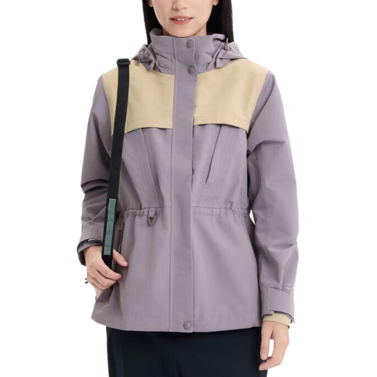 

Columbia Женская ветровка для походов водонепроницаемая, 554 Purple & Gray & Oat White