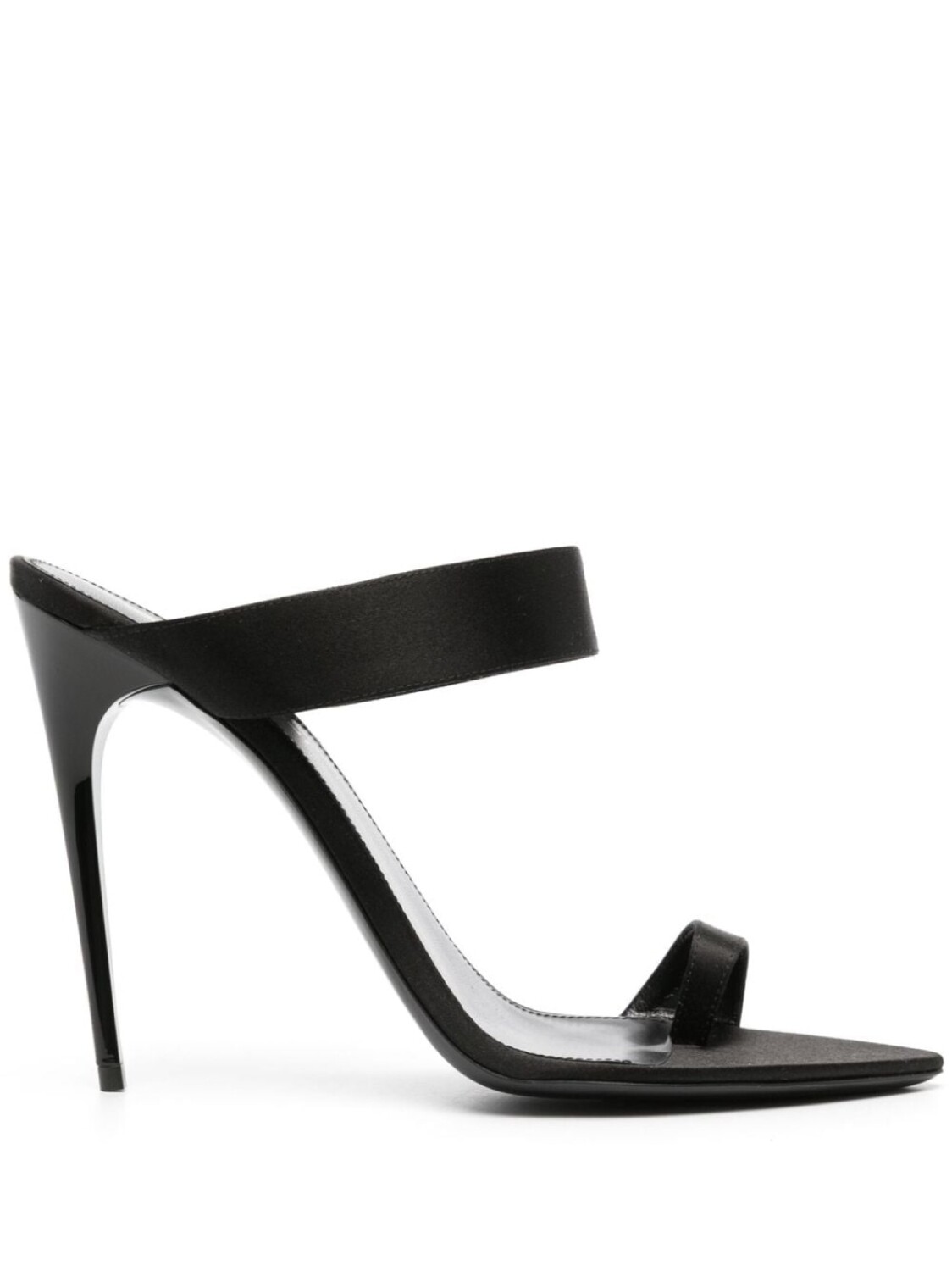 

Saint Laurent мюли с ремешками, черный