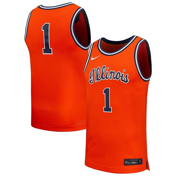 

Мужская баскетбольная майка illinois fighting illini оранжевая Nike