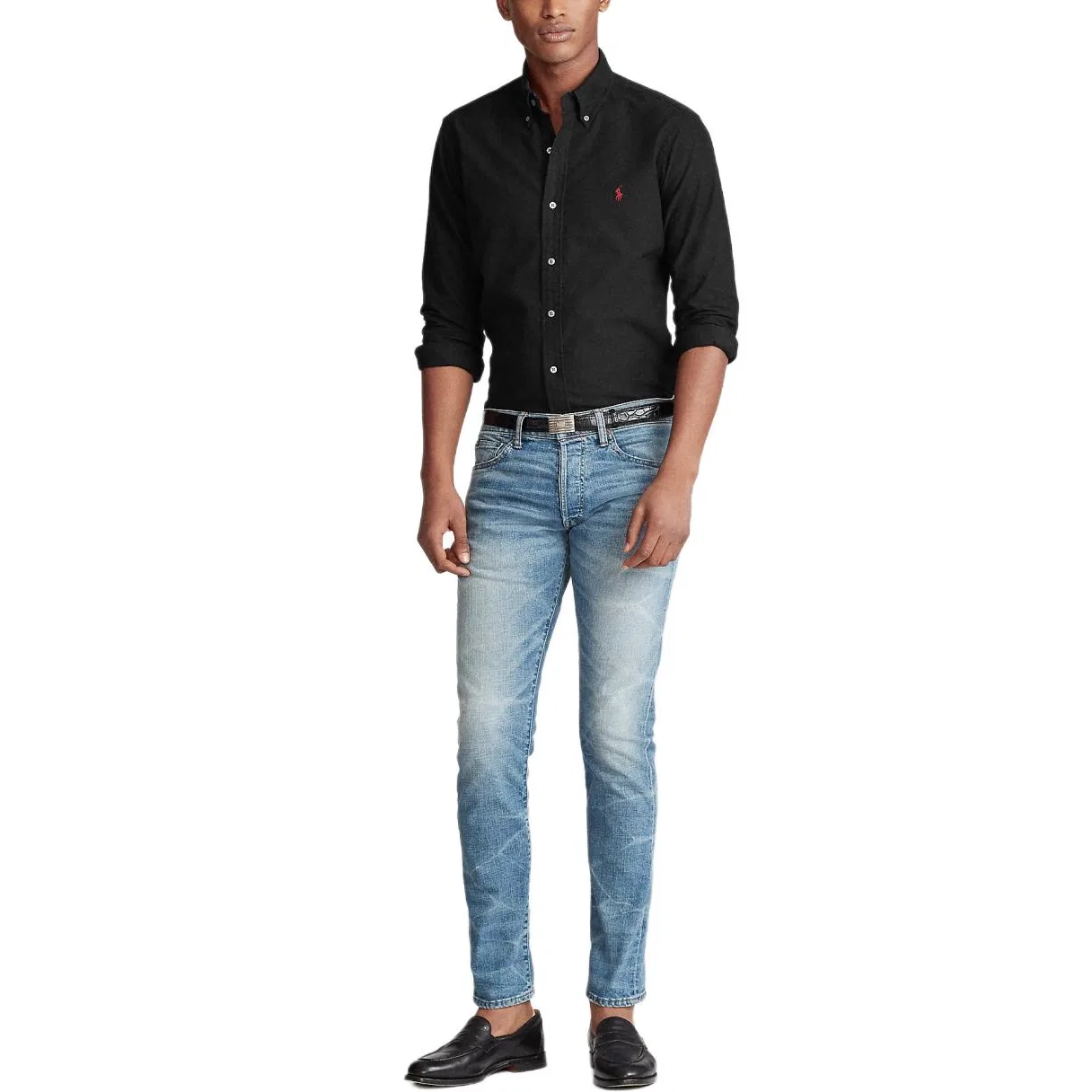 Рубашка FW23 мужская Black Polo Ralph Lauren — фото 3