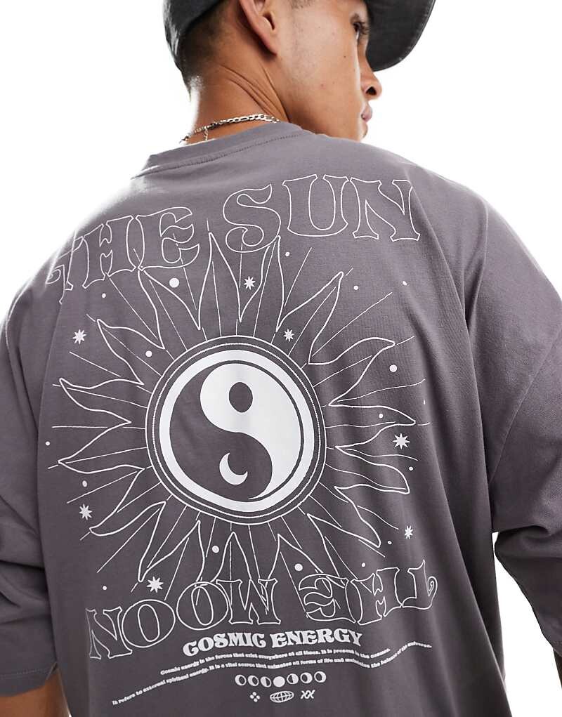 

ASOS DESIGN – черная футболка oversize с принтом звезды на спине