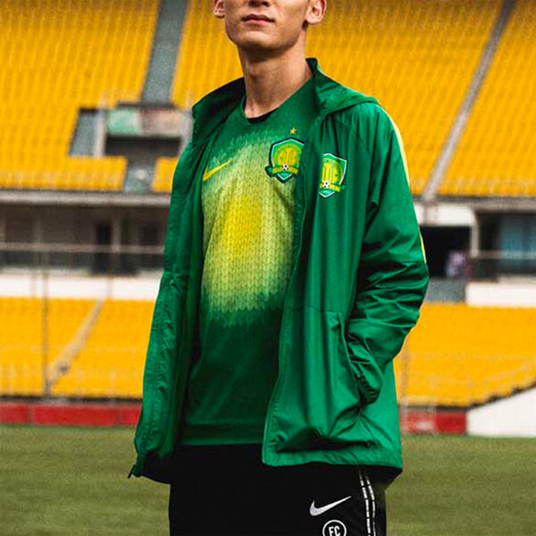 Куртка Nike Beijing Zhonghe Guoan Soccer/Football Sports Contrasting Colors Jacket Green, зеленый — фото 4