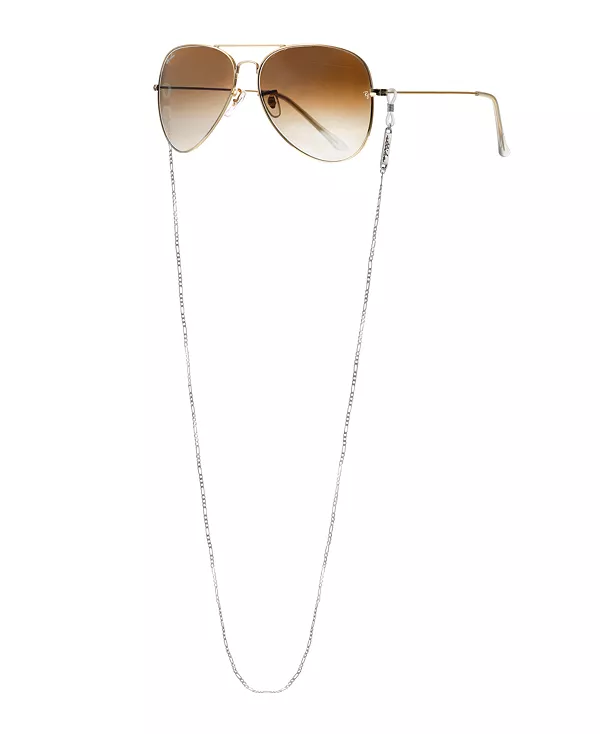 

Женская цепочка для очков с родиевым покрытием Ettika, silver-tone