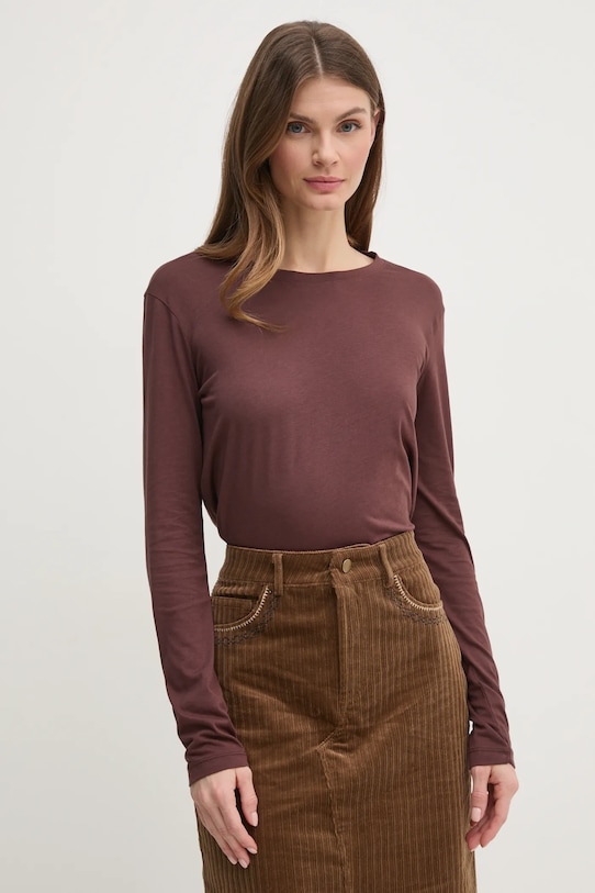 

Лонгслив Sisley, коричневый