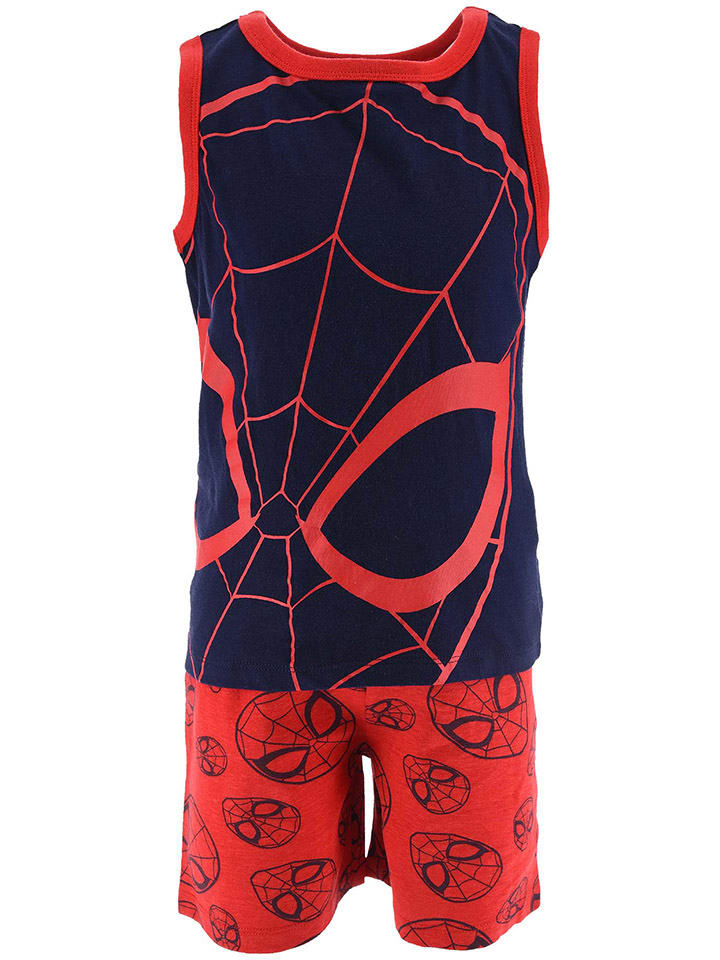 

Spiderman Пижама Человека-паука красно-темно-синего цвета