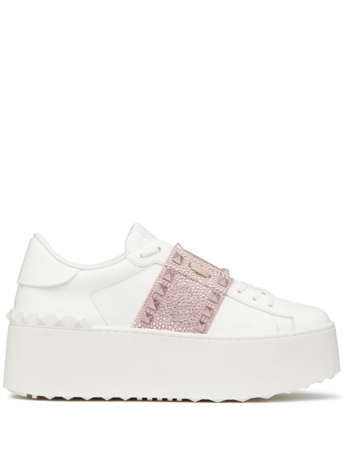 

Кроссовки Valentino Garavani Rockstud Untitled, белый/розовый