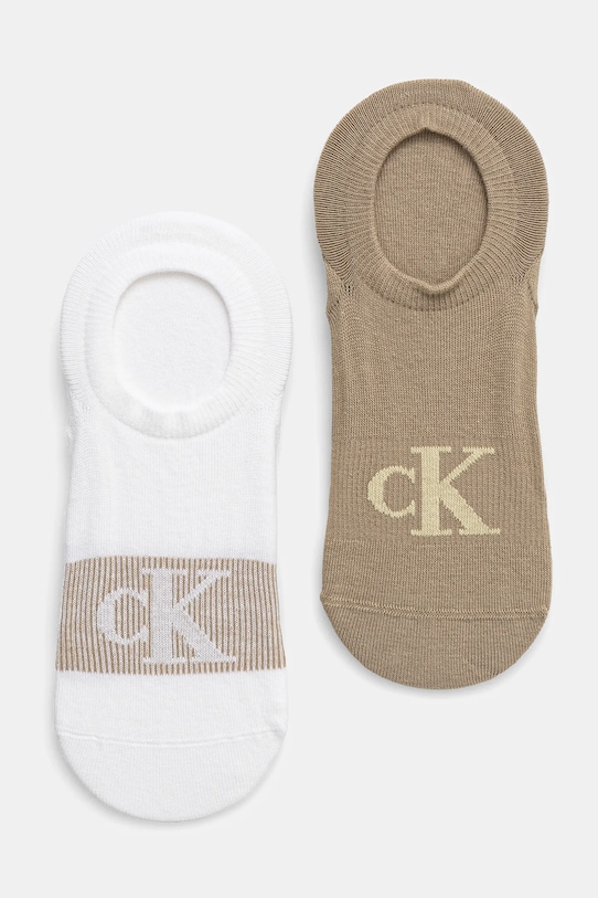 

Носки 2 пары Calvin Klein Jeans, бежевый
