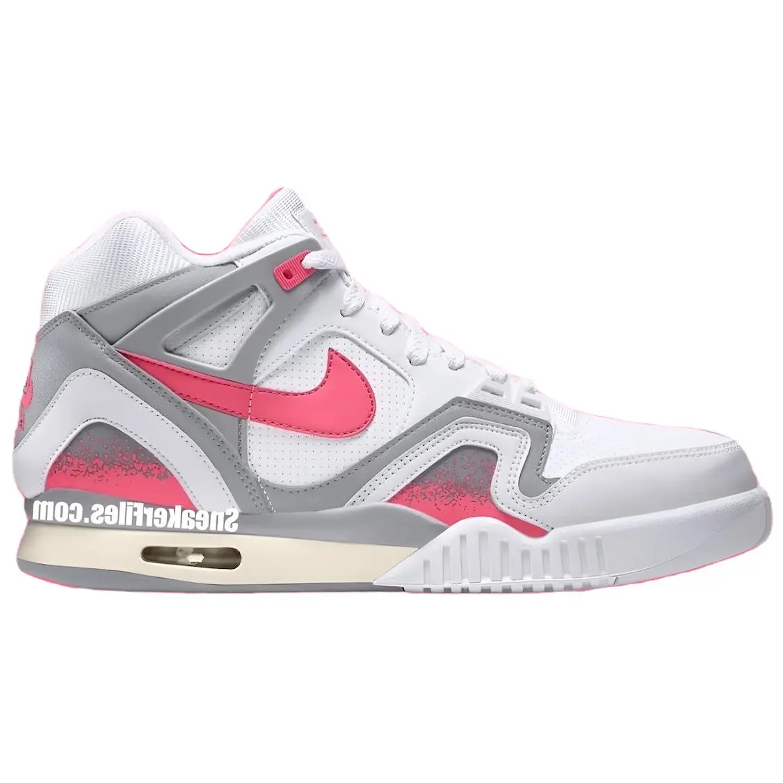 Кроссовки Nike Tech Challenge Vintage Basketball Shoes Men Mid-top White/Gray, белый/серый — фото 2