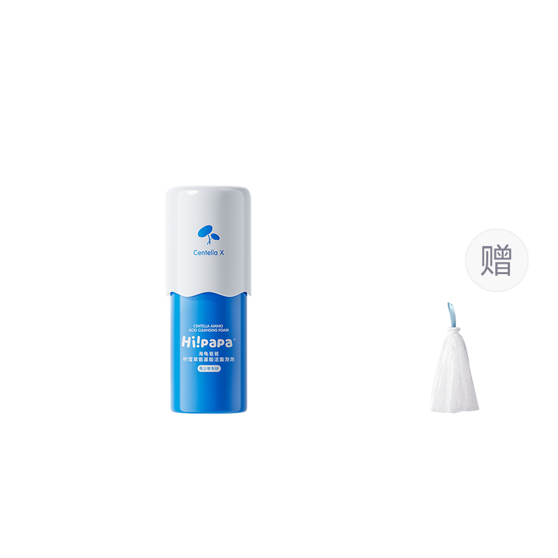 

Мягкое очищающее средство с аминокислотами и ромашкой для контроля жирности успокаивающее увлажняющее очищение 80мл/80мл*2 HI!PAPA, [Soothing Cleanser]80Ml+Foaming Nets