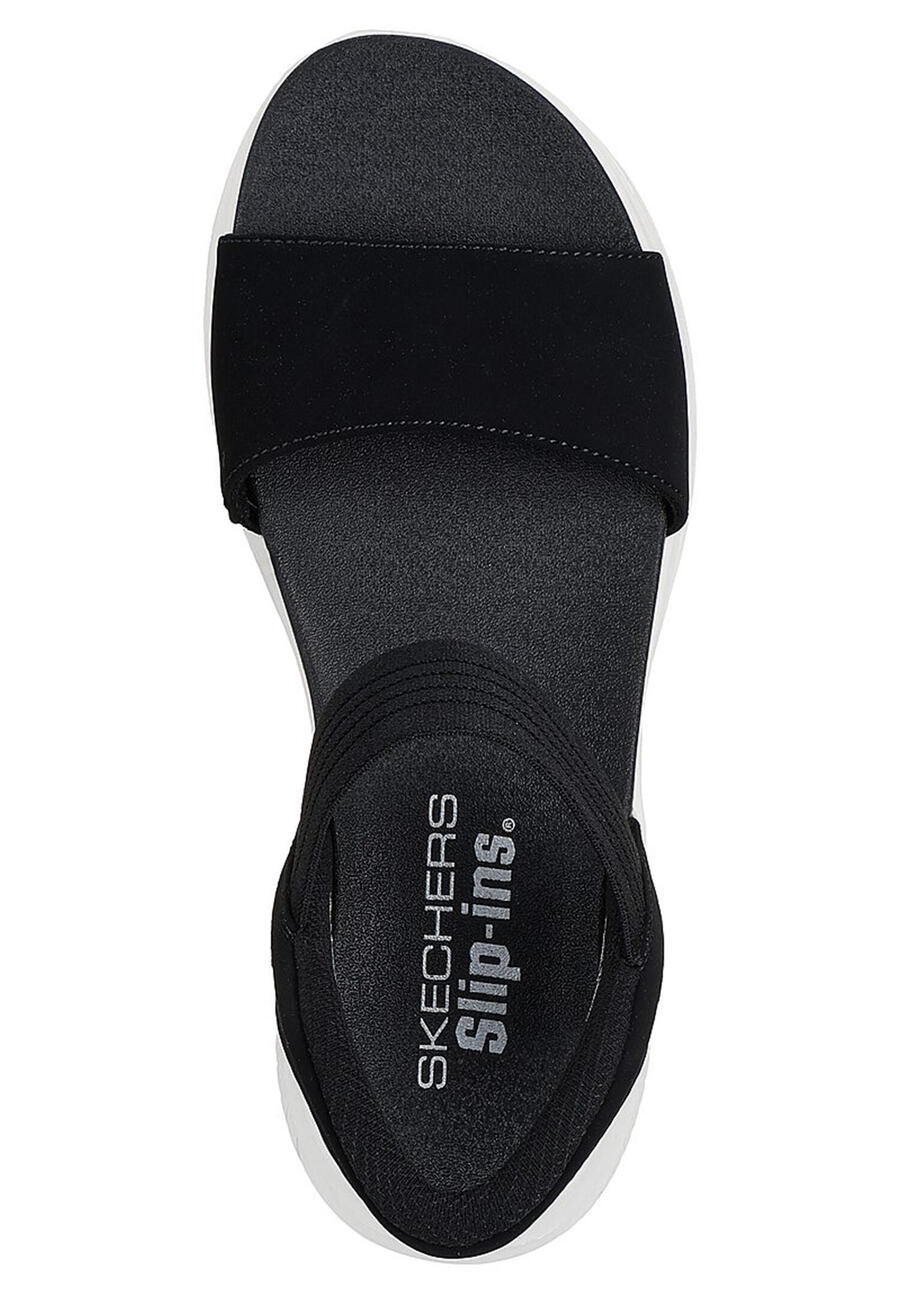Женские сандалии Skechers Slip-Ins Ultra Flex 3.0 Summerville, женские, 119804, черные — фото 3