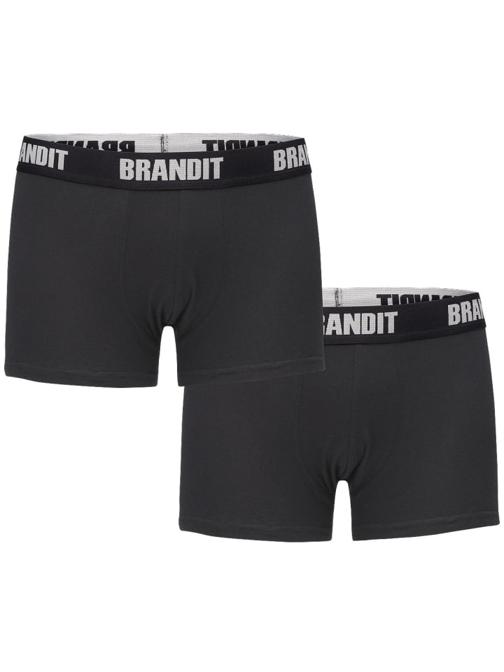 

Brandit Боксерские шорты «Boxer Shorts Logo 2 Pack» черного цвета