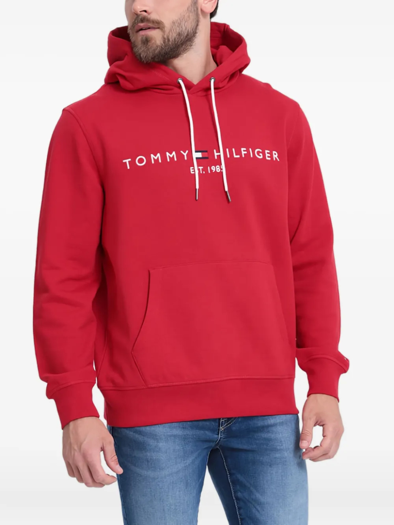 

Tommy Hilfiger худи с логотипом, красный