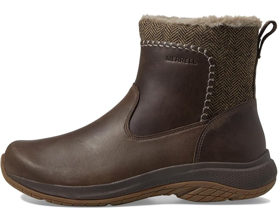 Ботинки женские Merrell Encore Ice 5 Mid Zip зимние с мехом, коричневый — фото 4