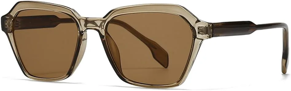 

Панк-солнцезащитные очки UV400 с градиентным покрытием и заклепками для женщин и мужчин, для путешествий на открытом воздухе и вождения UYPTK, C5 Light Tea