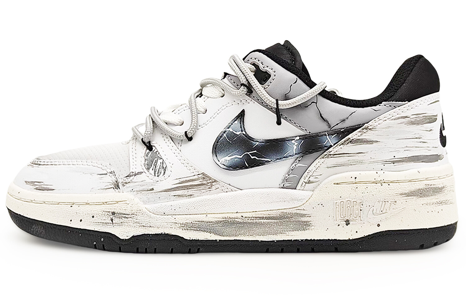 

Кеды мужские, обувь для скейтбординга низкая Белый/Черный/Серый Nike