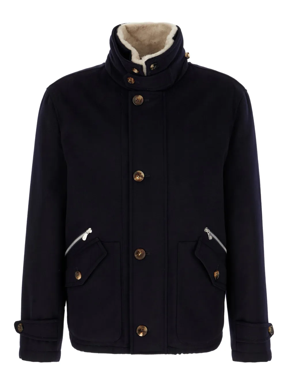 

Стеганая куртка из кашемира Brunello Cucinelli, синий