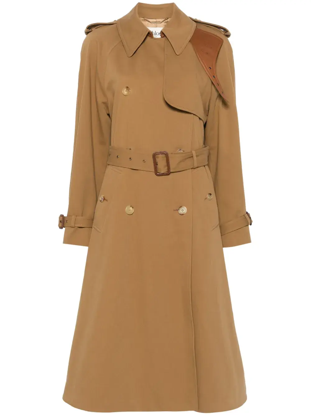 

Габардиновый тренч CHLOÉ, нейтральный