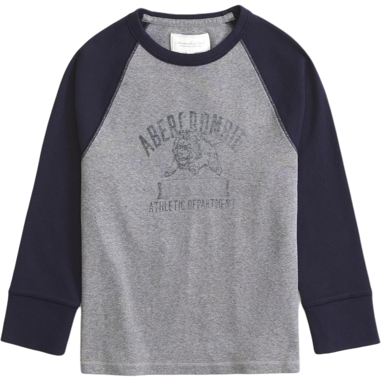 

Футболка Women's Abercrombie＆Fitch, синий серый