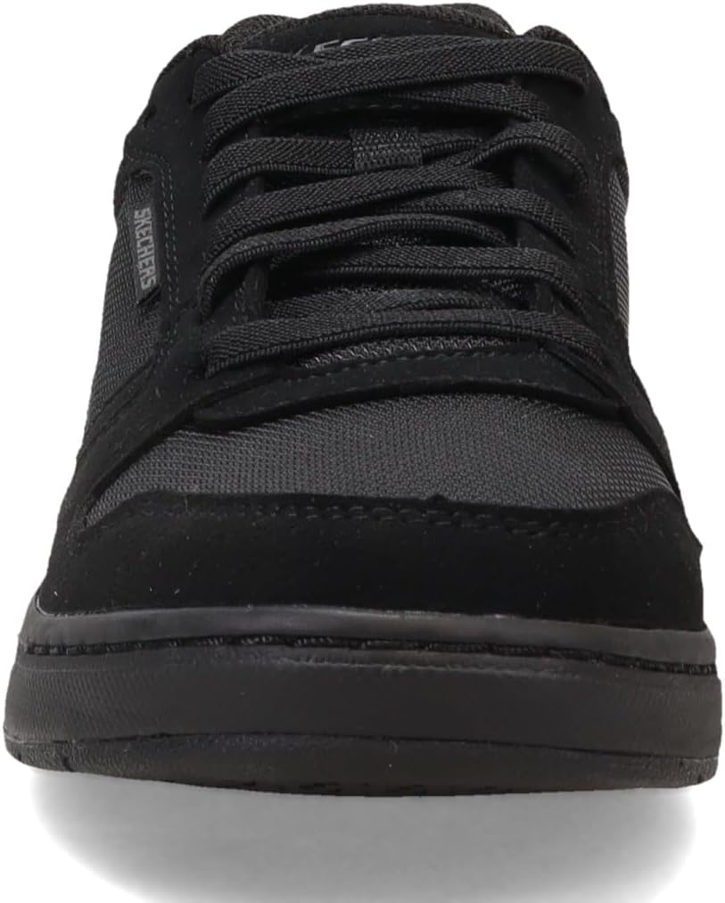 Мужские кроссовки Skechers Relaxed Fit Watab Shred Treads с противоскользящей подошвой, черный — фото 4