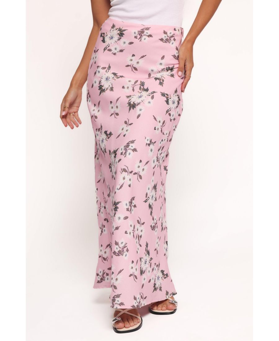 

Женская макси-юбка Evie - розовая с цветочным принтом Petal and Pup, Pink floral