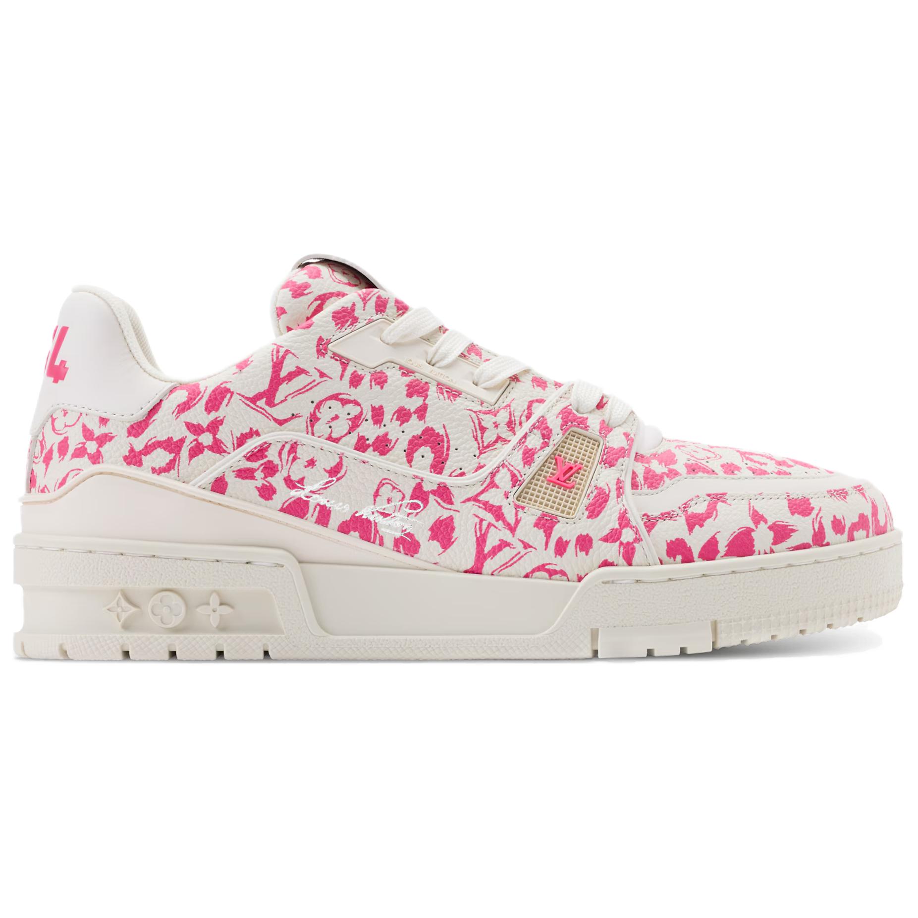 LOUIS VUITTON Кроссовки низкие Trainer для скейтбординга женские Pink — фото 3