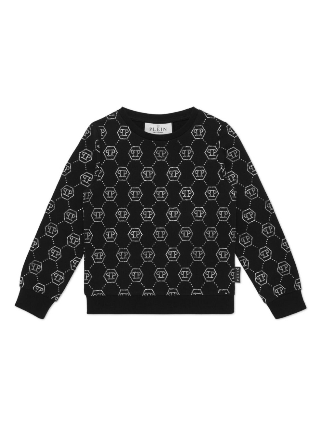 

Футболка с монограммой Philipp Plein Junior, черный