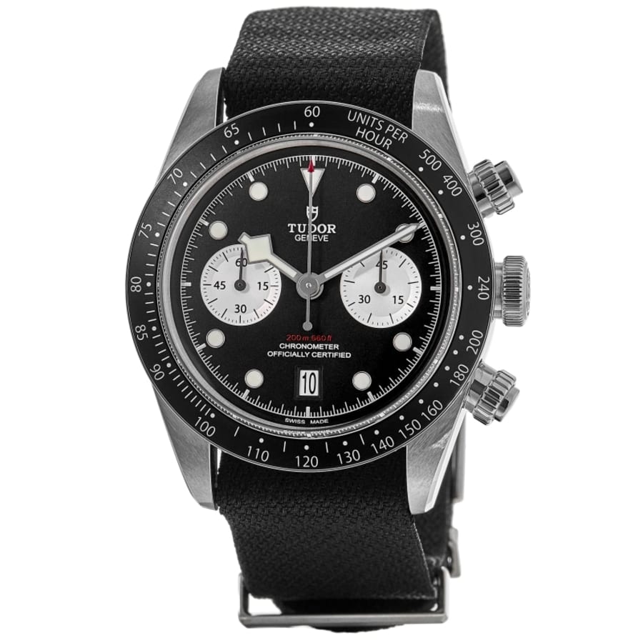 

Tudor Black Bay Chrono Automatic мужские часы из стали с черным циферблатом