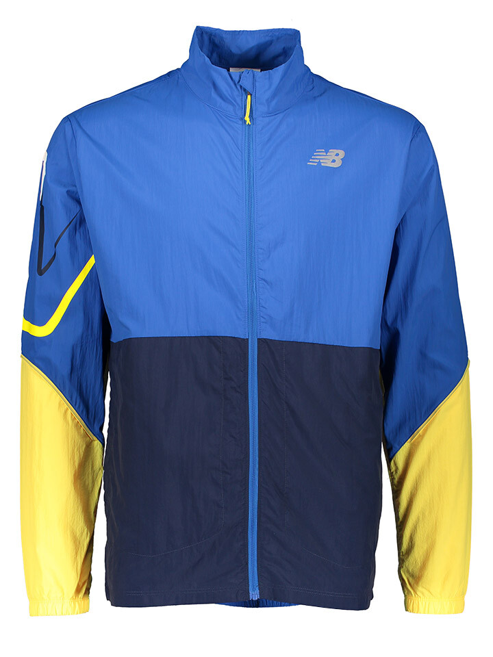 

Спортивная куртка New Balance, цвет Blau/Gelb/Dunkelblau