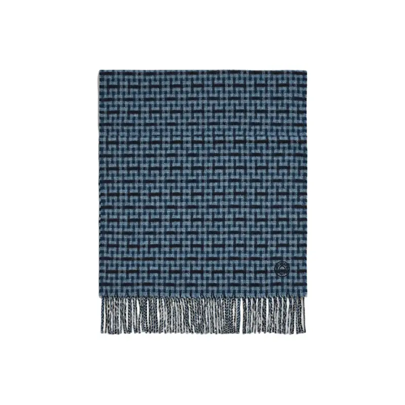 

HERMES Вязаный шарф мужской, Blue