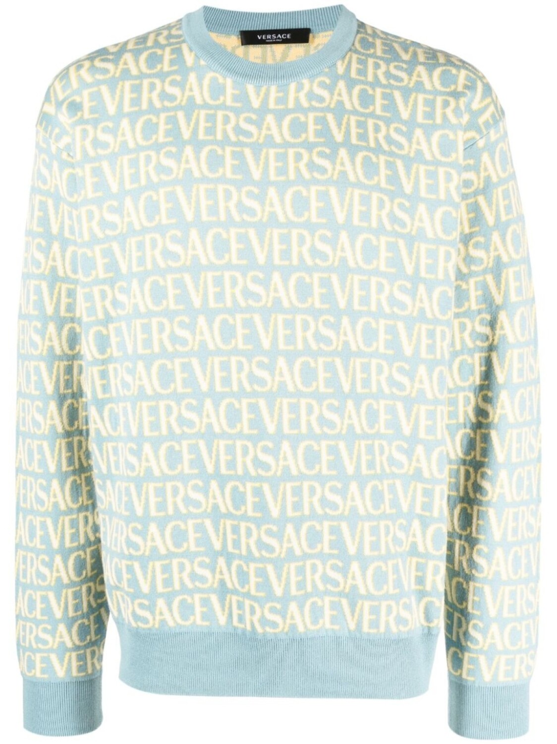 

Versace жаккардовый джемпер Versace Allover, синий