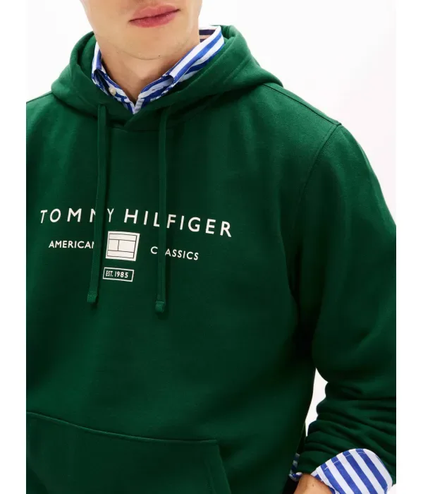Толстовка regular fit Tommy Hilfiger, бутылочно-зеленый — фото 4