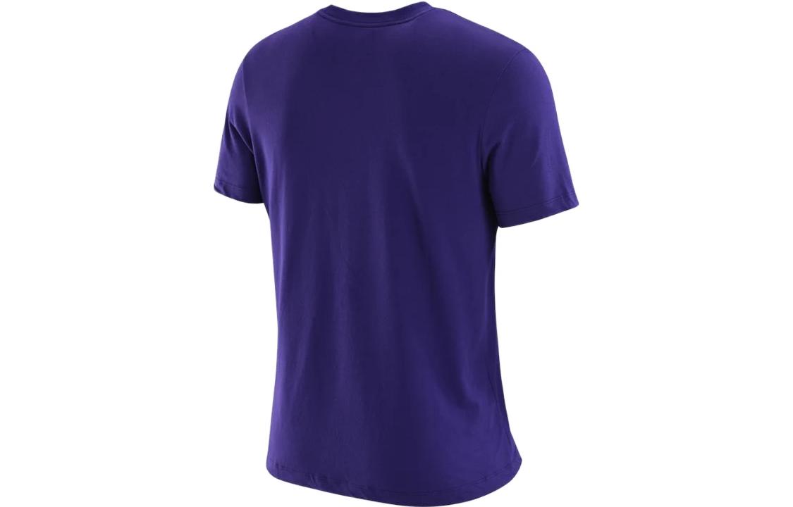 Футболка Men's Nike Logo Alphabet Round Neck Short Sleeve Los Angeles Lakers Purple T-Shirt DH6793-547 — фото 2