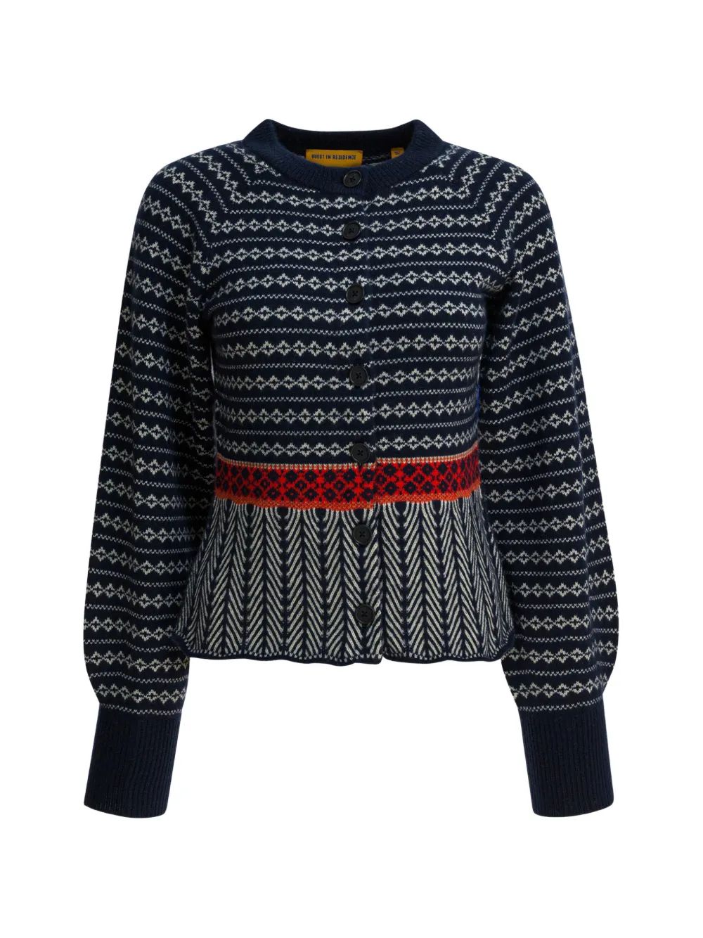 

Кардиган с узором на пуговицах Guest In Residence, синий