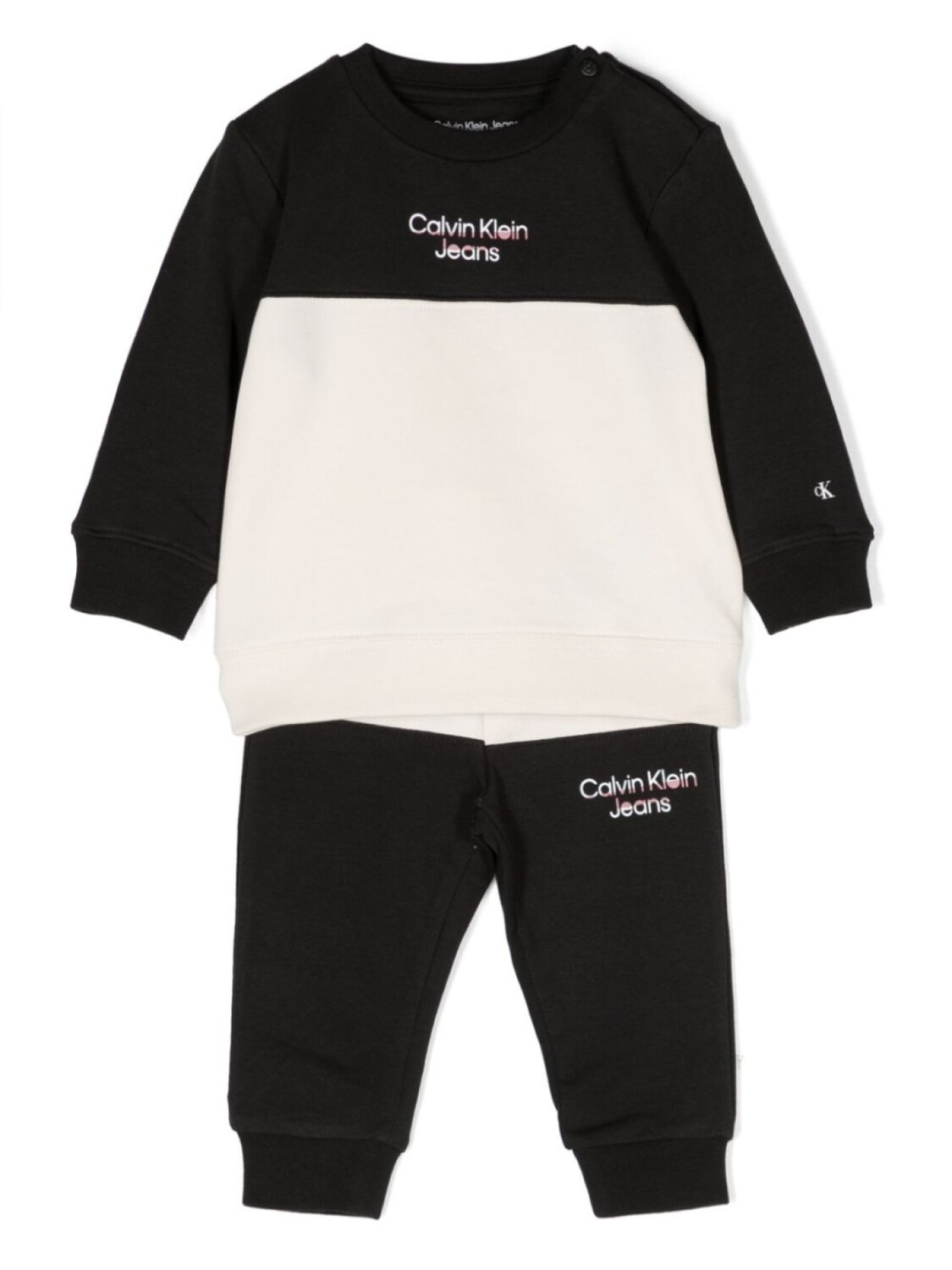 

Спортивный костюм с логотипом Calvin Klein Kids, черный