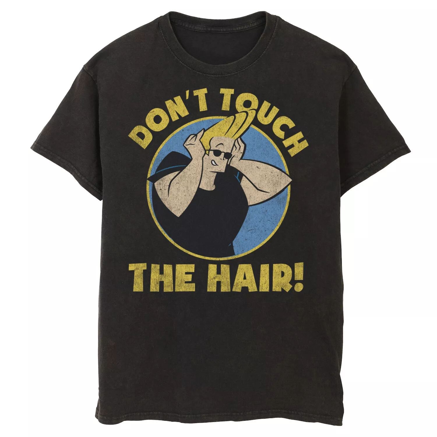 

Мужская футболка с рисунком Cartoon Network Johnny Bravo Don't Touch The Hair Licensed Character