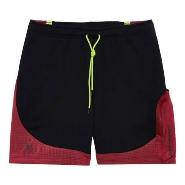 

Шорты men's contrasting colors drawstring lacing straight shorts black Air Jordan, черный