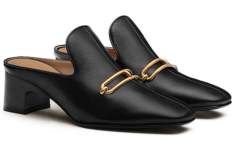 Туфли на высоком каблуке женские Roulis черные Hermes — фото 4