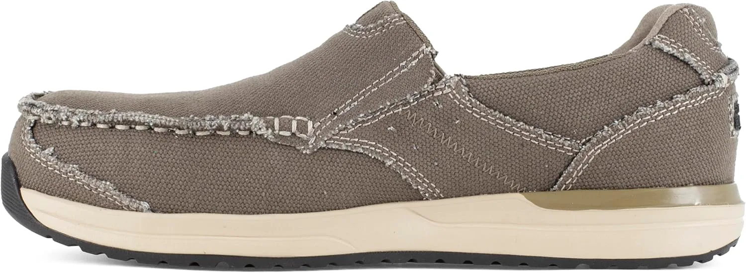 Мужские слипоны для работы Rockport Rk2151 Langdon с композитным носком, модель Sd10, цвет Брин — фото 4