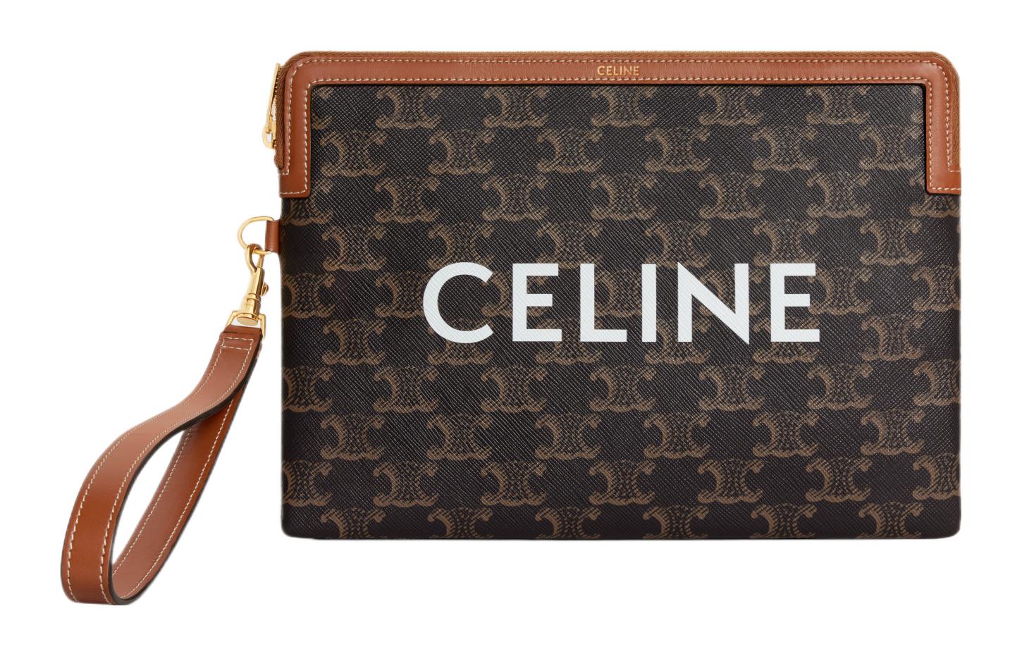 

Клатч малый женский Triomphe из натуральной кожи Tawny CELINE, Set (Bag+Dust Bag)