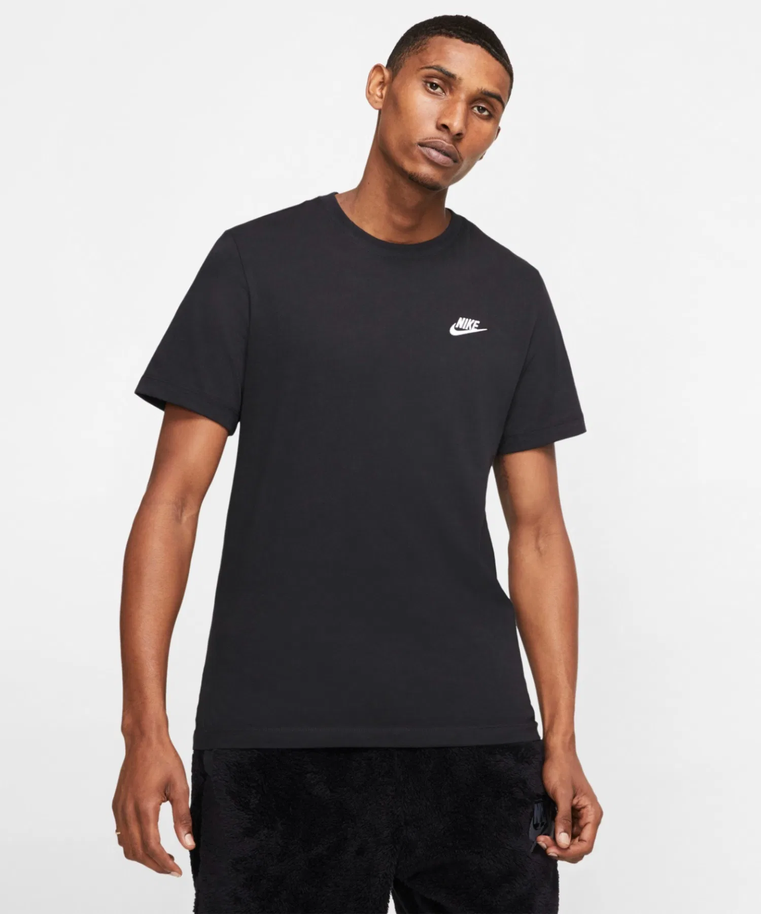 Унисекс футболка с логотипом NIKE AR4999 чёрный
