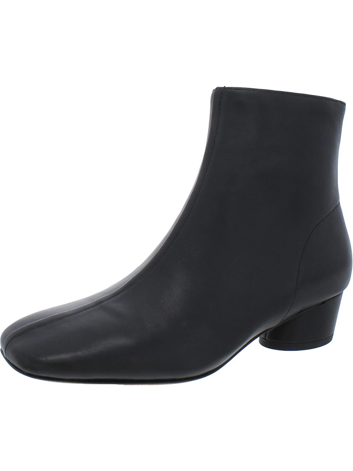

Женские кожаные ботильоны с квадратным носком Ravenna Vince, цвет Black Leather