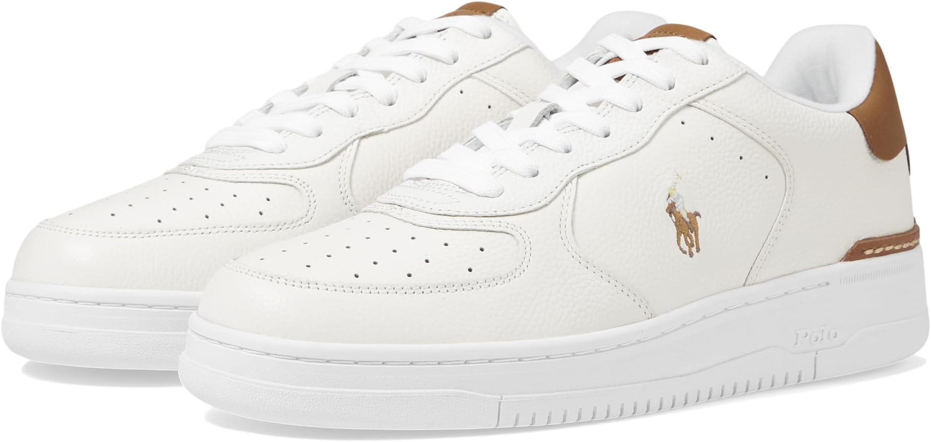 

Кроссовки Polo Ralph Lauren Masters CRT, цвет Deckwash White/Tan Multi PP