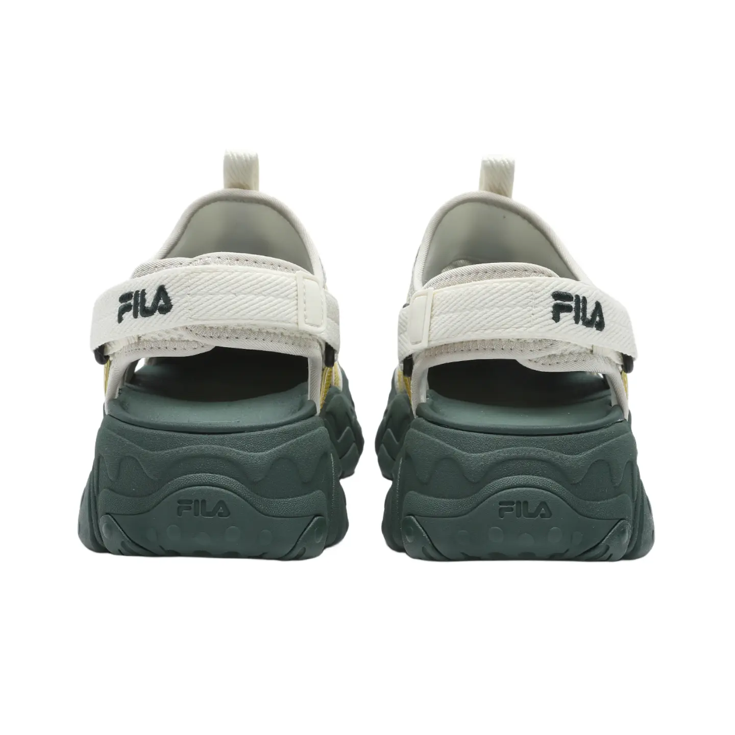 FILA FLUID 5 SANDAL Пляжные сандалии для женщин, Tofu white/jasmine yellow — фото 2