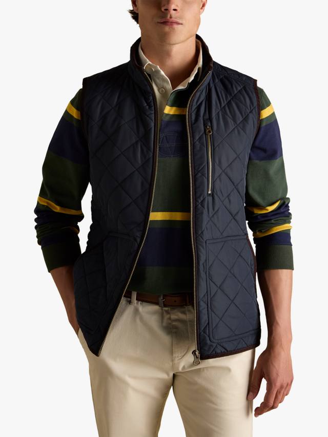 

Стеганый жилет на молнии Joules, Navy