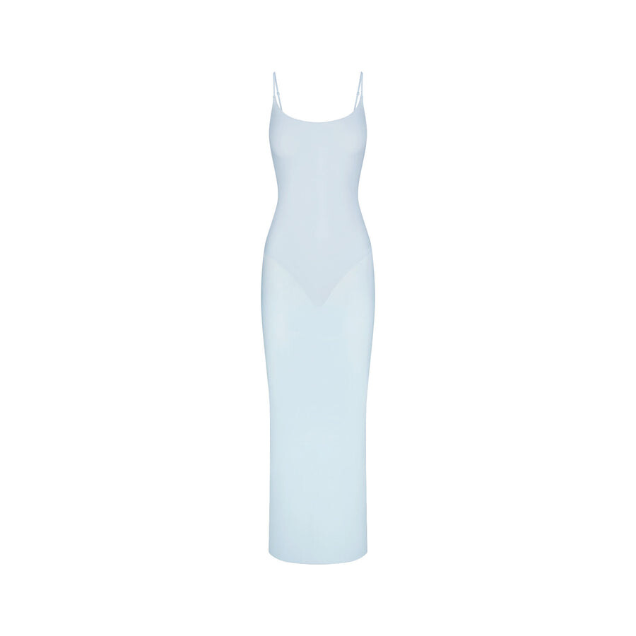 

Длинное платье с вырезом на спине SKIMS Milky Sheer, цвет Opal