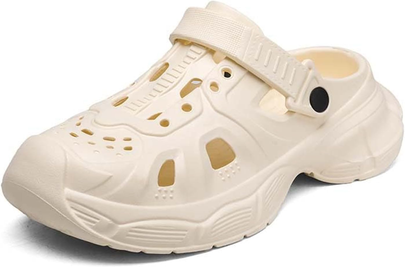 

Садовые сабо для мужчин, летние повседневные с толстой подошвой, удобные, мягкие и дышащие пляжные сандалии, для дома и улицы, износостойкие, нескользящие шлепанцы для душа Generic, бежевый