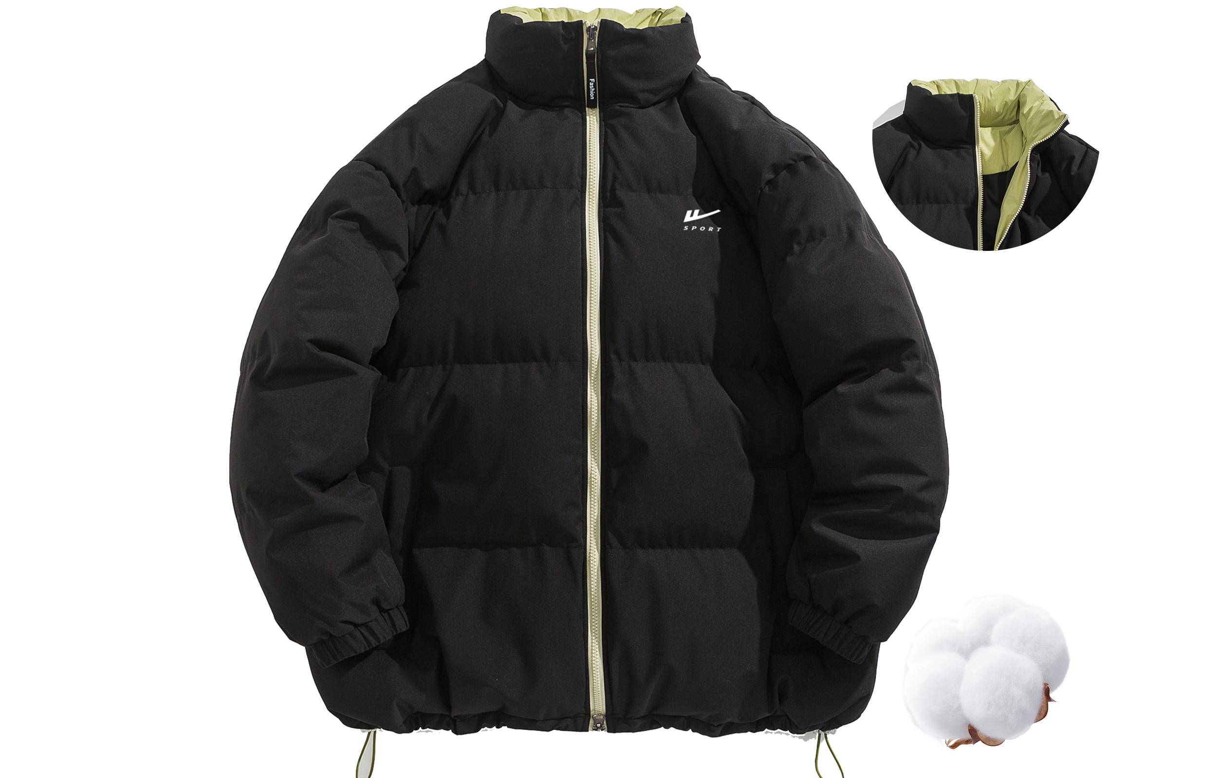 

Пуховик Warrior Huichao Riding The Wind Collection унисекс, Ecru[Windproof Placket Upgraded]